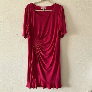 DRESSBARN PINK SHORT SLEEVE DRESS